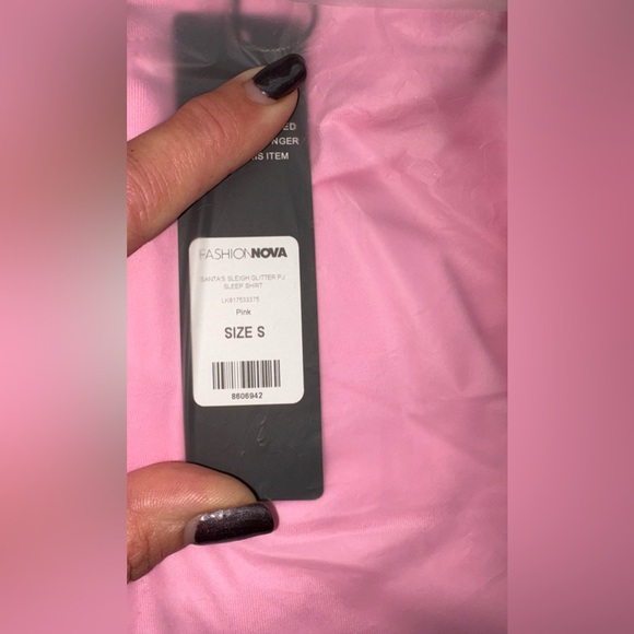 Fashion Nova Women’s Pink 'Sleigh' Pajama Nightgown - Picture 4 of 5